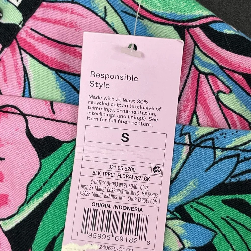WILD Fable‎ Tropical Unisex Chino Shorts S